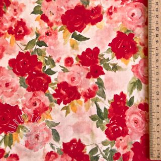 Viskosestoff RADIANCE Flower Galia digital print