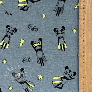 Jersey NEON Super heroes smoke blue melange