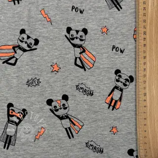 Jersey NEON Super heroes light grey melange