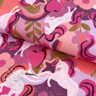 Jersey Unicorns mauve digital print