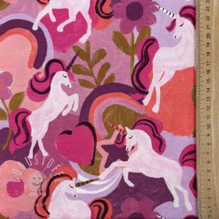 Jersey Unicorns mauve digital print