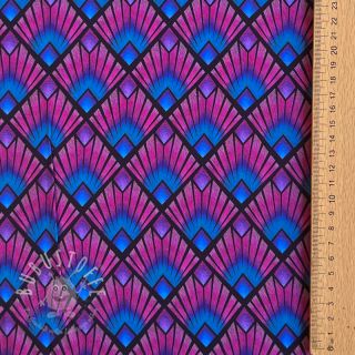 Viskosestoff RADIANCE Graphic navy digital print