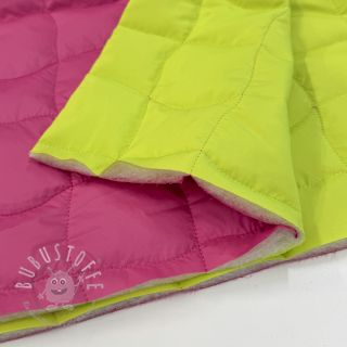 Steppstoffe Graphic square pink lime