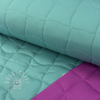 Steppstoffe Graphic square cyan cerise