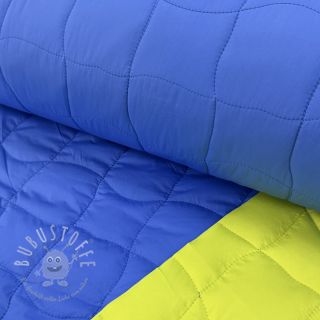 Steppstoffe Graphic square cobalt lime