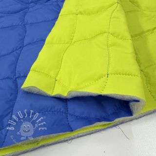 Steppstoffe Graphic square cobalt lime