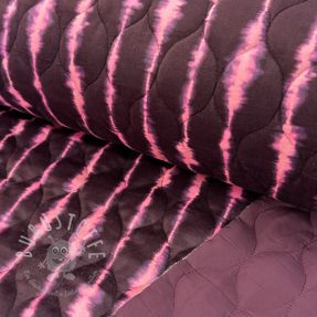 Steppstoffe VELVET Stripes cerise
