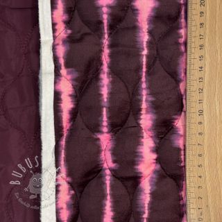 Steppstoffe VELVET Stripes cerise