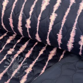 Steppstoffe VELVET Stripes navy