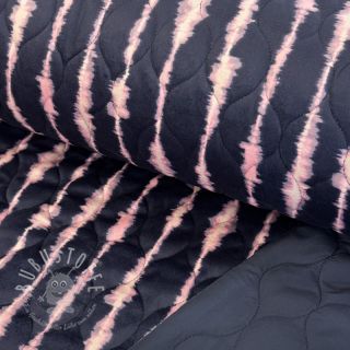 Steppstoffe VELVET Stripes navy