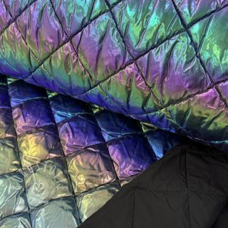 Steppstoffe FOIL Rainbow multi