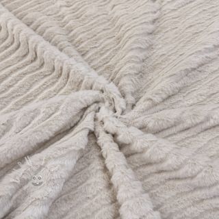 Kunstfell Stripes beige