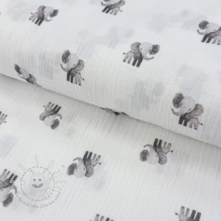 Double gauze/musselin Animals design A digital print ORGANIC