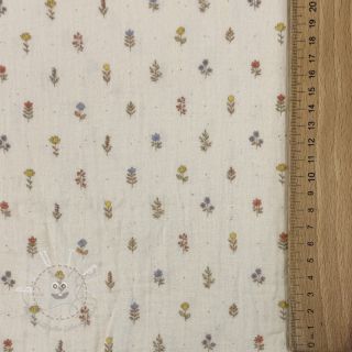 Double gauze/musselin Flowers Mia digital print ORGANIC
