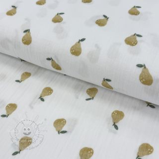 Double gauze/musselin Pears design A digital print