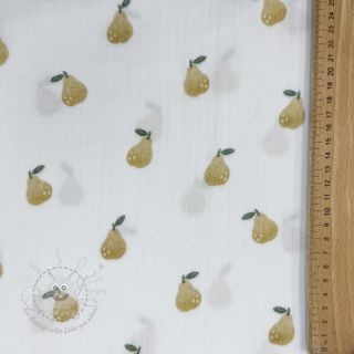 Double gauze/musselin Pears design A digital print