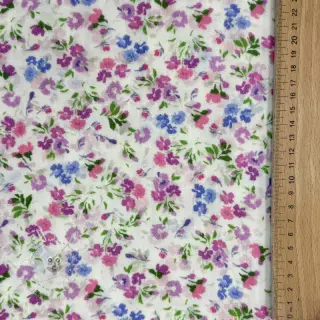 Double gauze/musselin Flower Michaela off white digital print