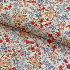 Viskosestoff leinen CREPE Flowers Gina digital print