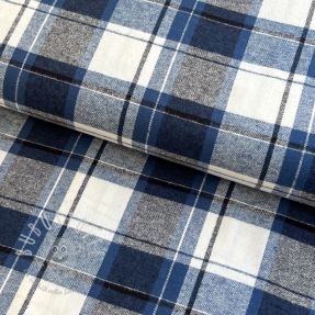 Baumwollstoff YARN DYED CHECK BRUSHED Silva design A