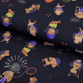 Jersey Dogs navy digital print