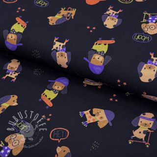 Jersey Dogs navy digital print