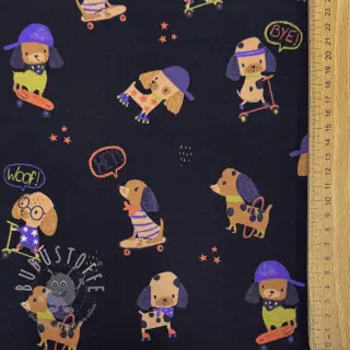 Jersey Dogs navy digital print