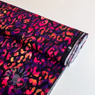 Viskosestoff RADIANCE Animal skin black digital print