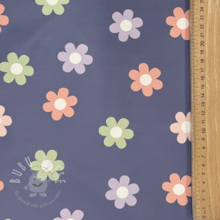 Regenmantel Stoff Flowers jeans