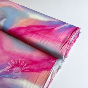 Viskosestoff SATIN Illusion pink digital print