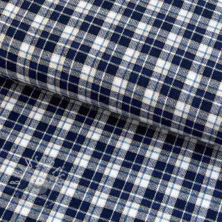 Baumwollstoff YARN DYED CHECK BRUSHED Silva design B
