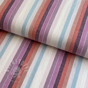 Baumwollstoff YARN DYED Line multi