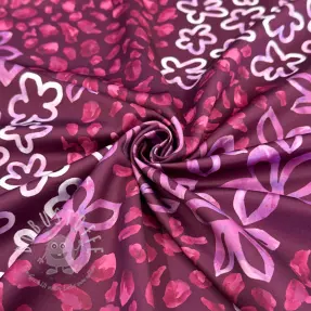 Satin ROYAL MICRO Abstarct bordeaux
