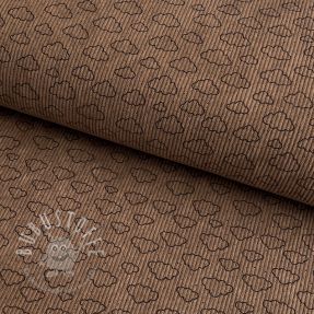 Cord STRETCH Little clouds taupe