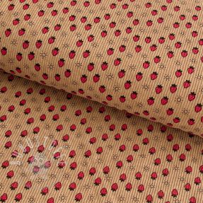 Cord STRETCH Little strawberries sand