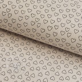Cord STRETCH Little love light sand
