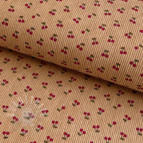 Cord STRETCH Little cherry sand