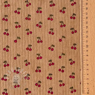 Cord STRETCH Little cherry sand