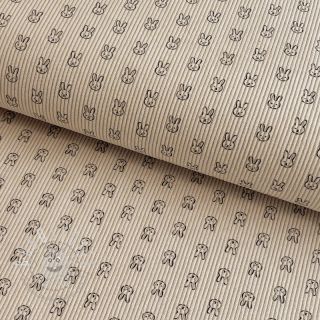 Cord STRETCH Little bunny light sand