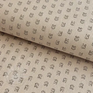Cord STRETCH Little bunny light sand