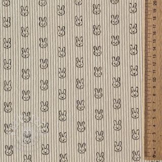 Cord STRETCH Little bunny light sand