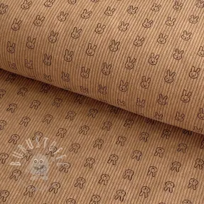 Cord STRETCH Little bunny sand