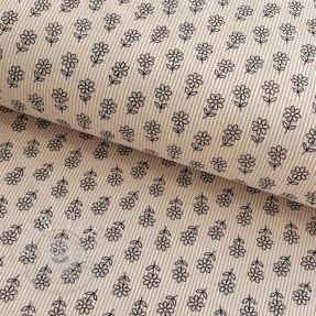 Cord STRETCH Little flower light sand