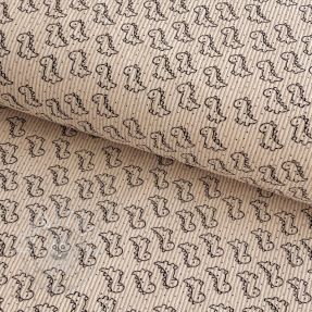 Cord STRETCH Little dino light sand