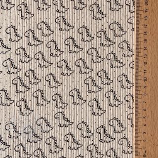 Cord STRETCH Little dino light sand