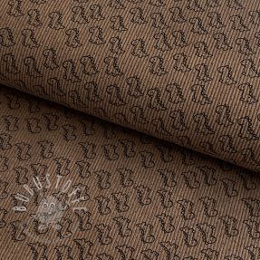 Cord STRETCH Little dino taupe