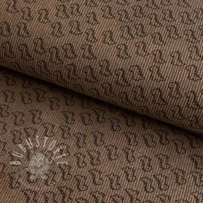 Cord STRETCH Little dino taupe