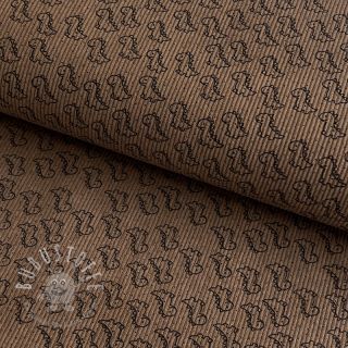 Cord STRETCH Little dino taupe