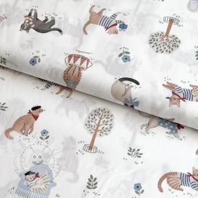 Baumwollstoff Vive la France design A digital print