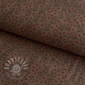 Cord STRETCH Little foxes taupe