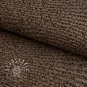 Cord STRETCH Little deer taupe